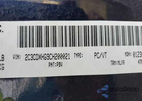 2012 Dodge Charger Sxt z USA, uszkodzony, nr VIN 2C3CDXHG9CH200021